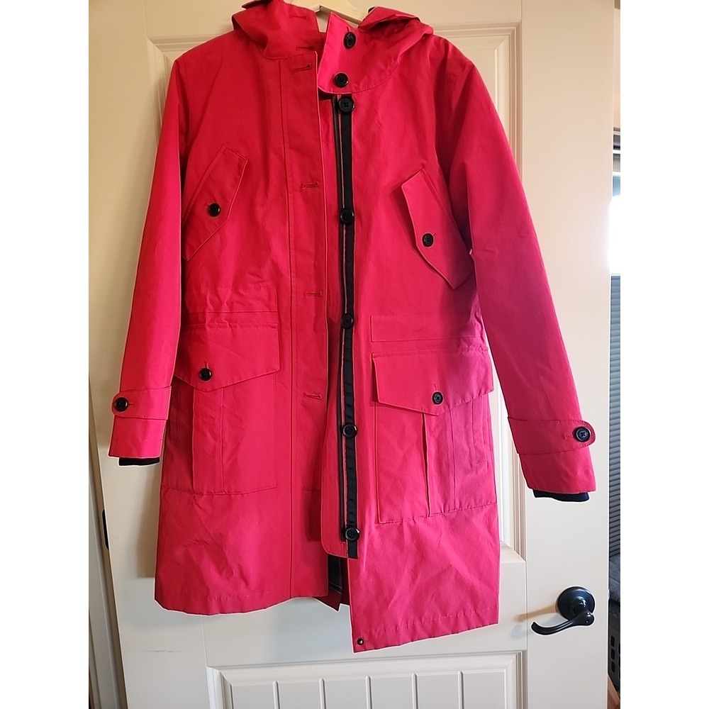 Pendleton Red Jacket Coat Size Medium Black Accen… - image 1